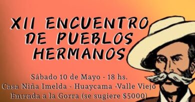 Huaycama se prepara para el Encuentro de los Pueblos Hermanos